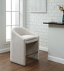 Kagan Chenille Counter Stool beside a kitchen counter